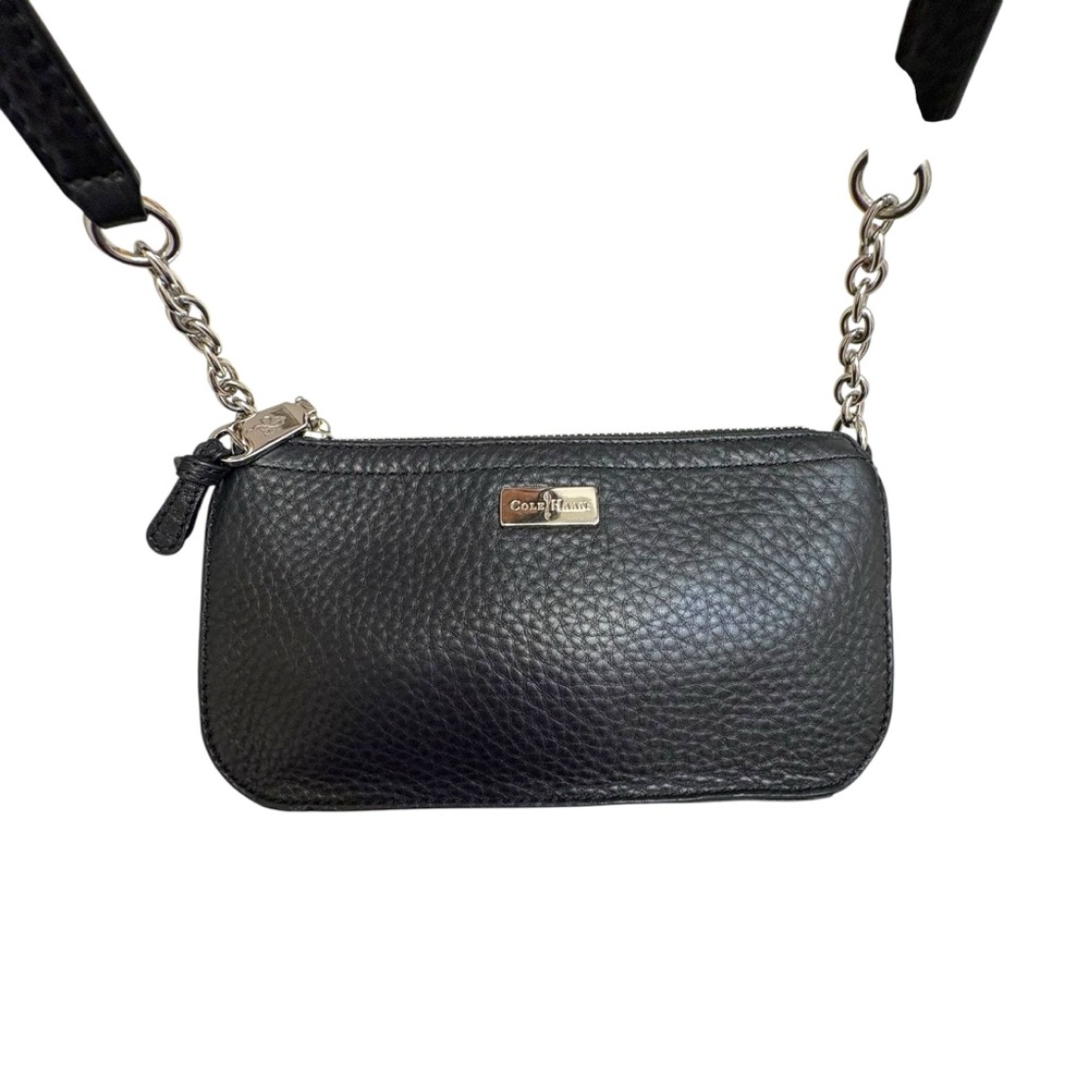 Cole Haan pebbled Black leather Crossbody Bag